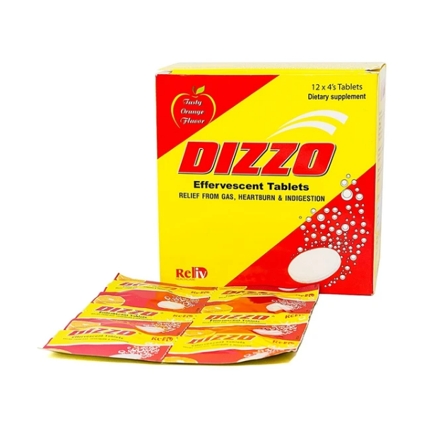 Viên sủi Dizzo Reliv hỗ trợ tiêu hóa (48 viên)